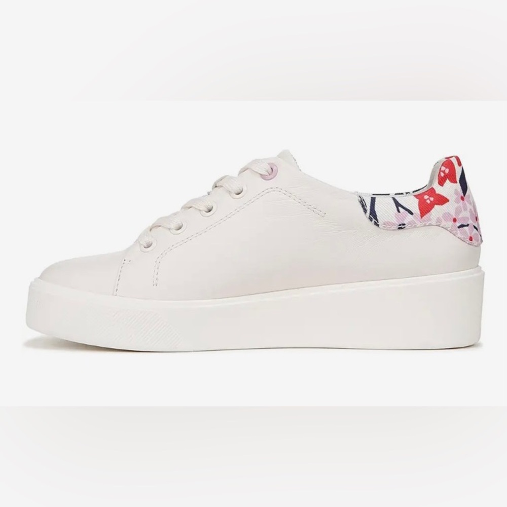 Naturalizer Morrison2 wire lilac size 7.5W White Sneakers with Patterned Heel - Picture 2 of 7